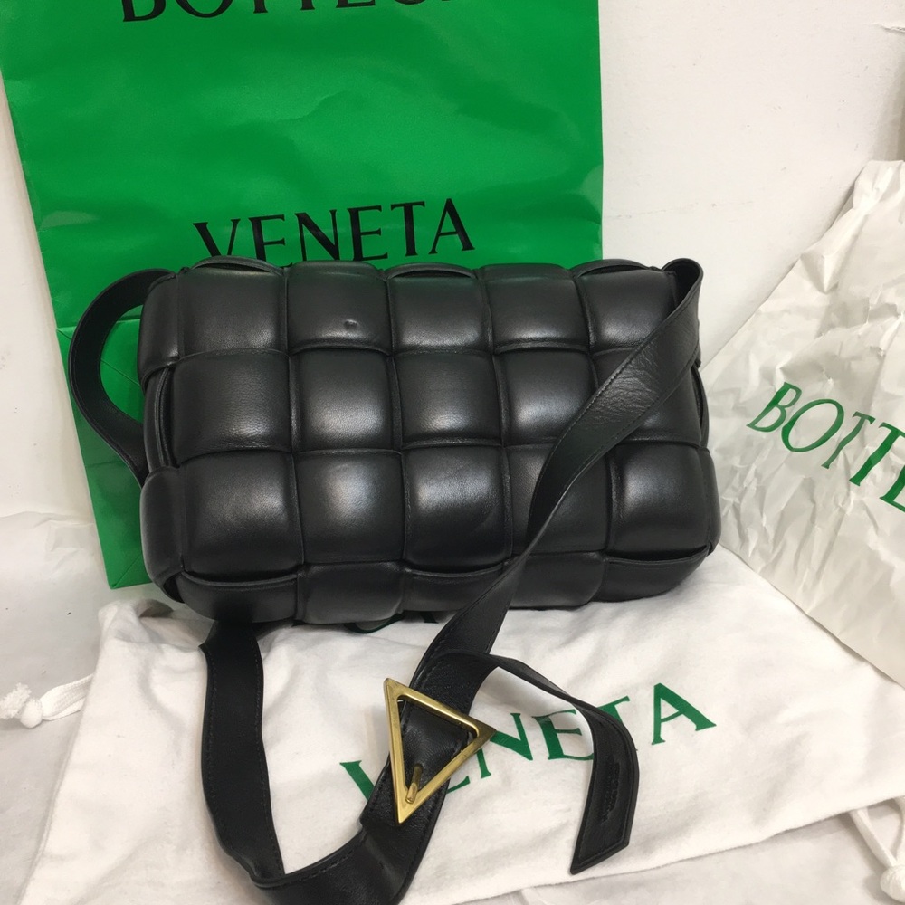 Bottega Veneta Black Padded Cassette bag